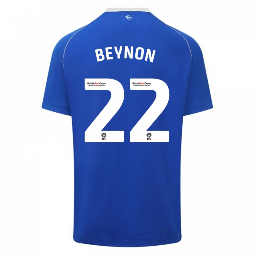 Dames Emma Beynon #22 Blauw Thuisshirt Thuistenue 2023/24 T-Shirt
