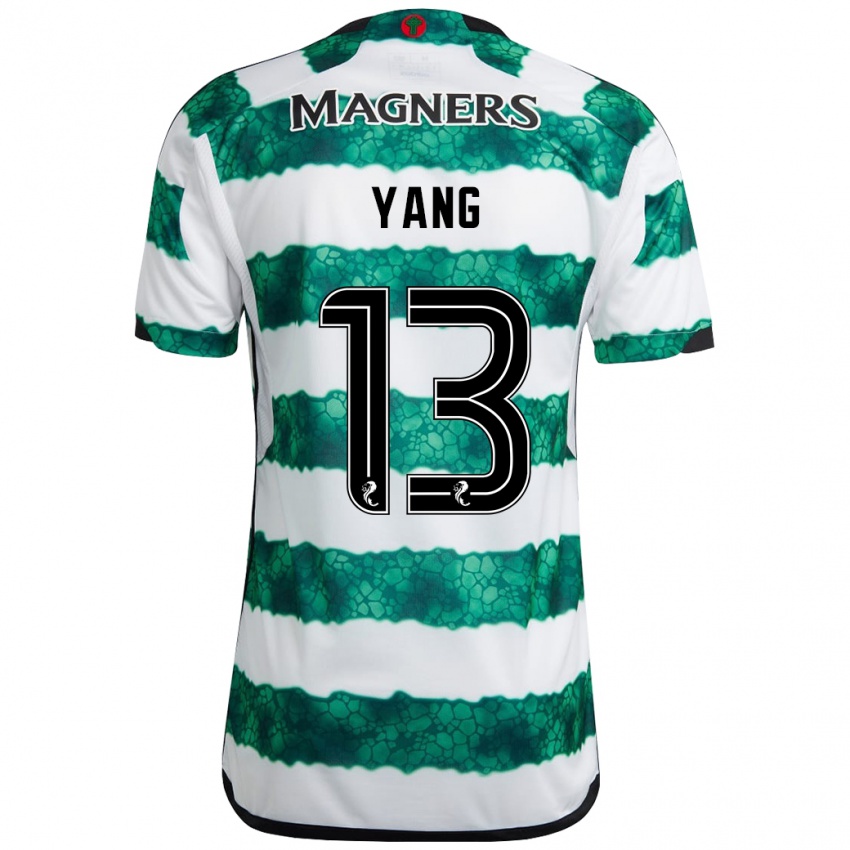 Dames Hyun-Jun Yang #13 Groente Thuisshirt Thuistenue 2023/24 T-Shirt