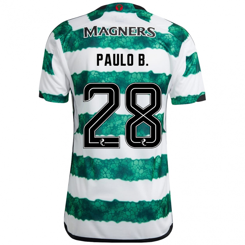 Dames Paulo Bernardo #28 Groente Thuisshirt Thuistenue 2023/24 T-Shirt