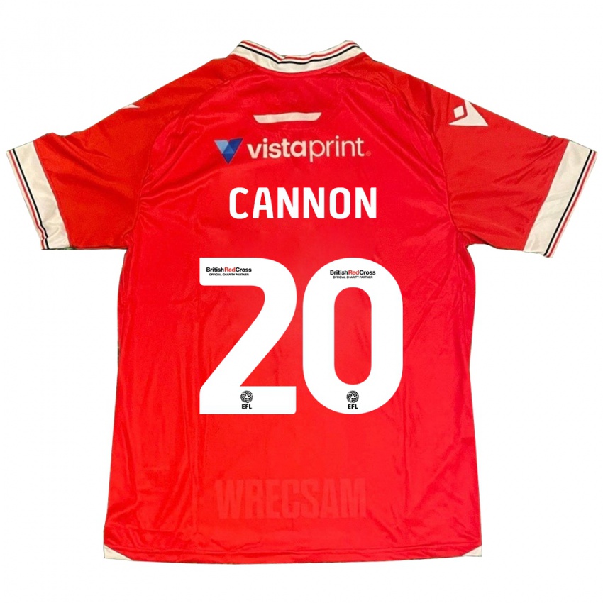 Dames Andy Cannon #20 Rood Thuisshirt Thuistenue 2023/24 T-Shirt