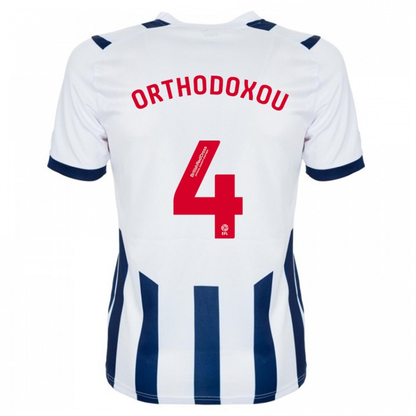 Dames Francesca Orthodoxou #4 Wit Thuisshirt Thuistenue 2023/24 T-Shirt