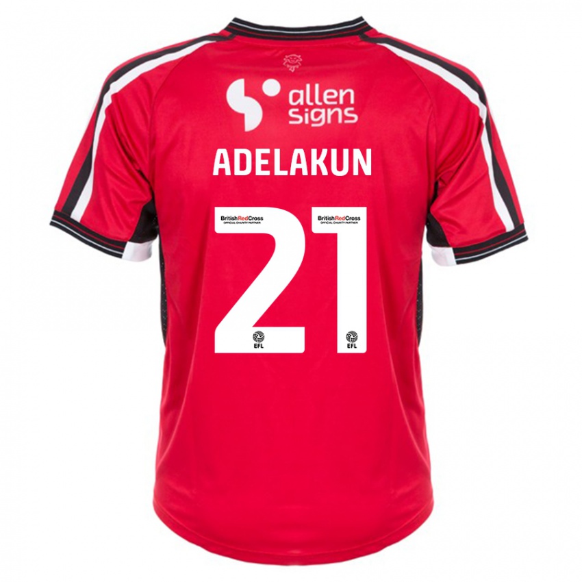 Dames Hakeeb Adelakun #21 Rood Thuisshirt Thuistenue 2023/24 T-Shirt