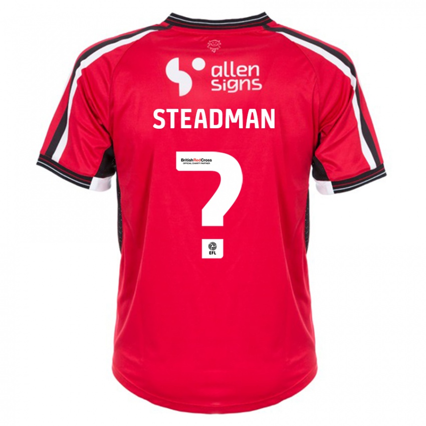 Dames Jodie Steadman #0 Rood Thuisshirt Thuistenue 2023/24 T-Shirt