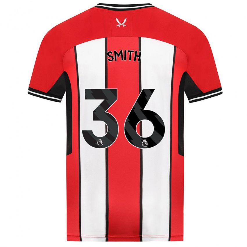 Dames Joshua Smith #36 Rood Thuisshirt Thuistenue 2023/24 T-Shirt