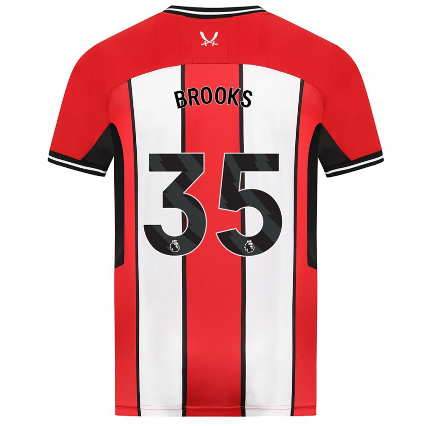Dames Andre Brooks #35 Rood Thuisshirt Thuistenue 2023/24 T-Shirt