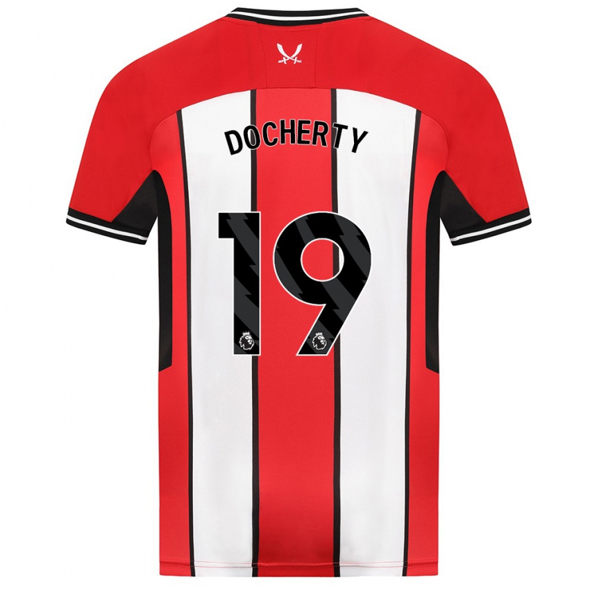Dames Charley Docherty #19 Rood Thuisshirt Thuistenue 2023/24 T-Shirt