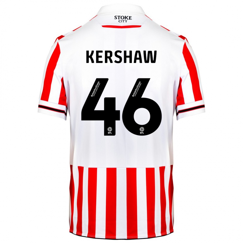 Dames Ben Kershaw #46 Rood Wit Thuisshirt Thuistenue 2023/24 T-Shirt