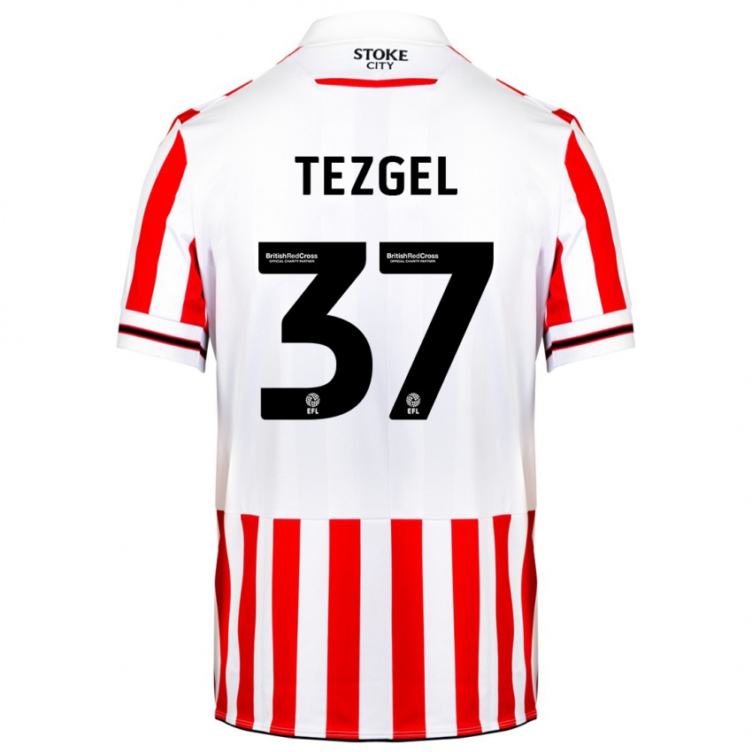 Dames Emre Tezgel #37 Rood Wit Thuisshirt Thuistenue 2023/24 T-Shirt