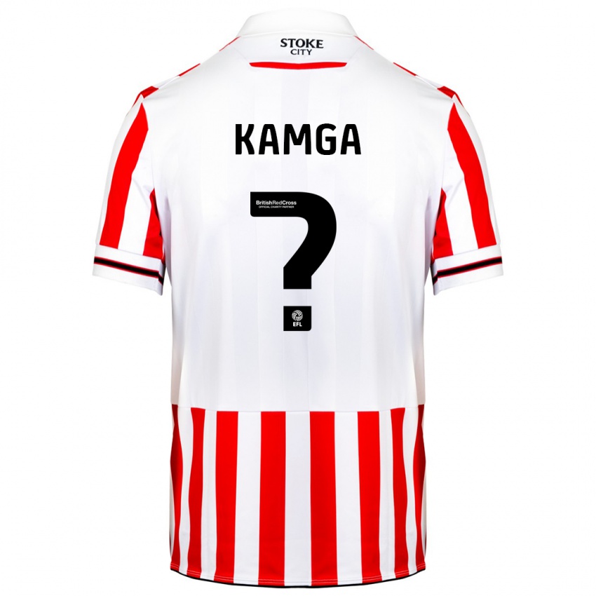 Dames Ian Kamga #0 Rood Wit Thuisshirt Thuistenue 2023/24 T-Shirt