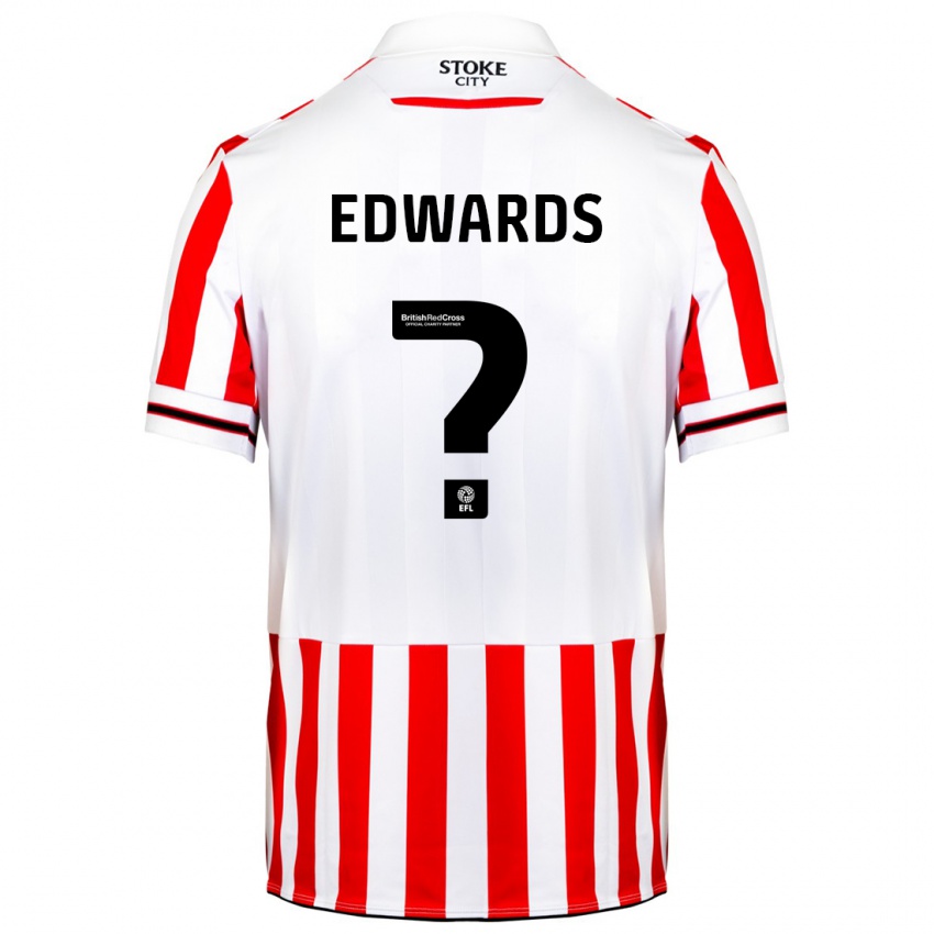 Dames Charlie Edwards #0 Rood Wit Thuisshirt Thuistenue 2023/24 T-Shirt