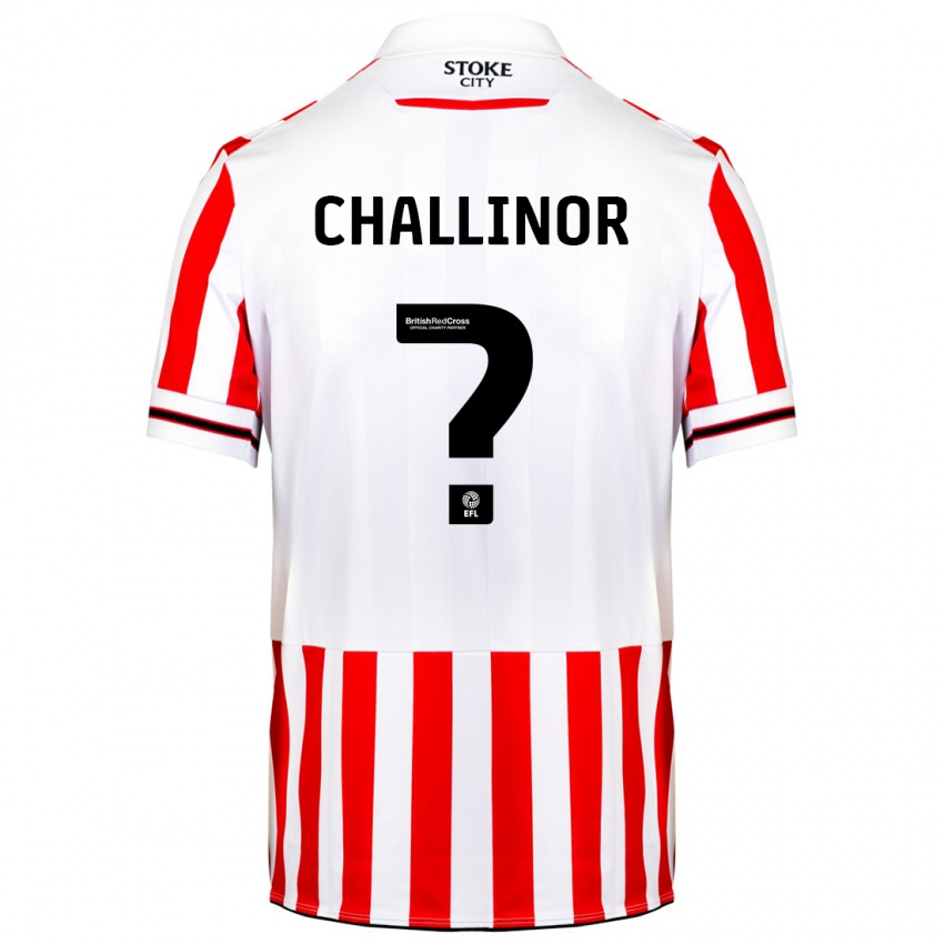 Dames Oliver Challinor #0 Rood Wit Thuisshirt Thuistenue 2023/24 T-Shirt