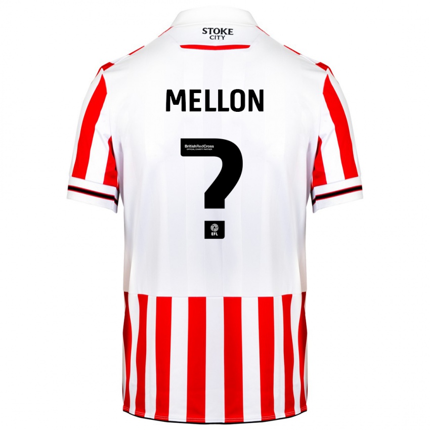 Dames Luke Mellon #0 Rood Wit Thuisshirt Thuistenue 2023/24 T-Shirt