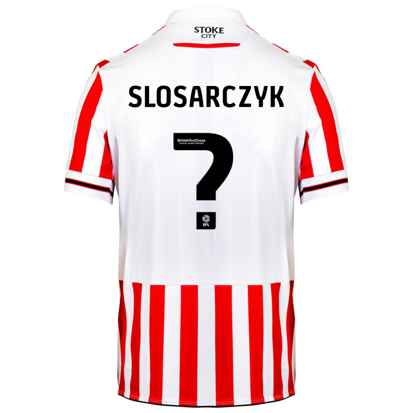 Dames Nikolas Slosarczyk #0 Rood Wit Thuisshirt Thuistenue 2023/24 T-Shirt