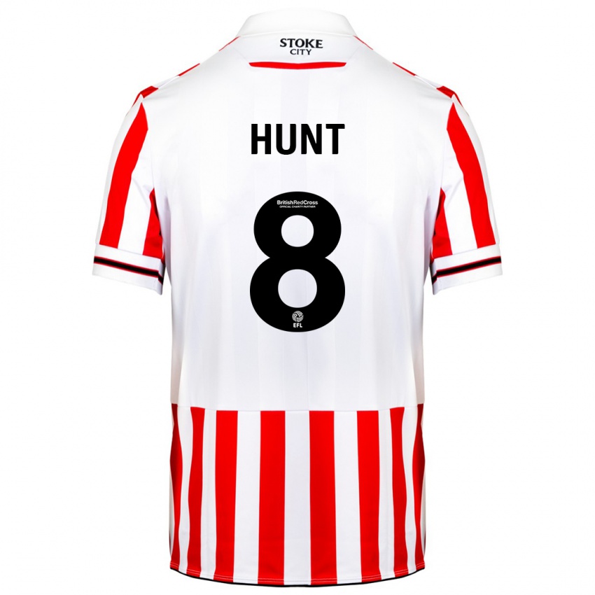 Dames Abby Hunt #8 Rood Wit Thuisshirt Thuistenue 2023/24 T-Shirt