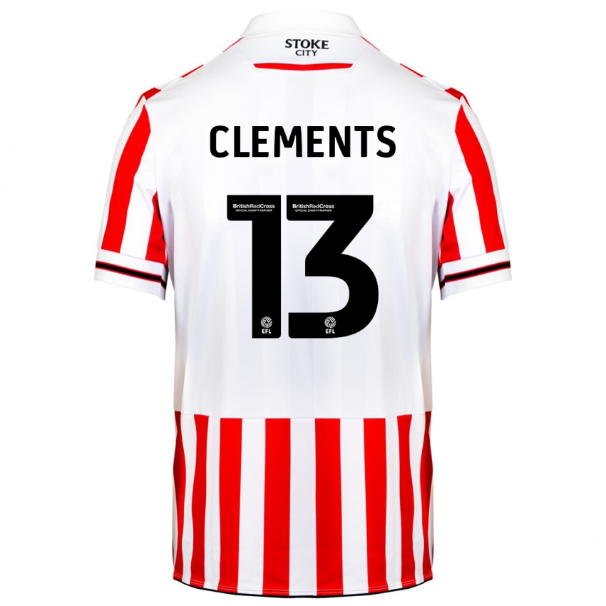 Dames Daisy Clements #13 Rood Wit Thuisshirt Thuistenue 2023/24 T-Shirt