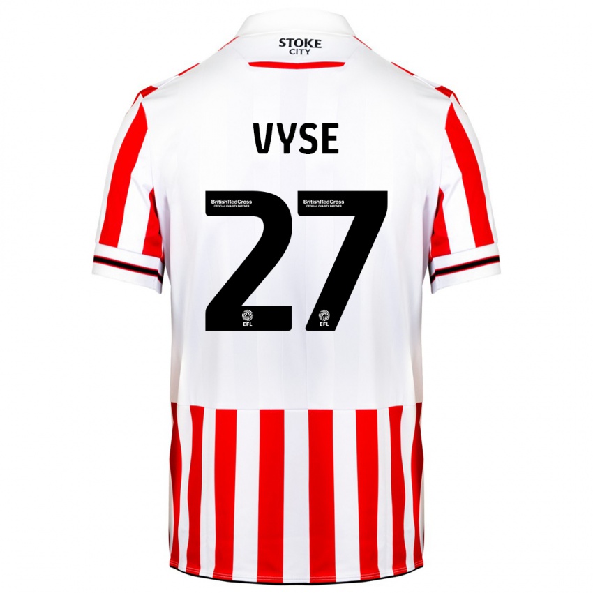 Dames Ryah Vyse #27 Rood Wit Thuisshirt Thuistenue 2023/24 T-Shirt