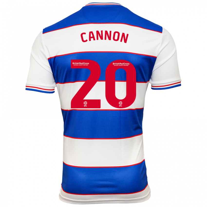 Dames Reggie Cannon #20 Wit Blauw Thuisshirt Thuistenue 2023/24 T-Shirt