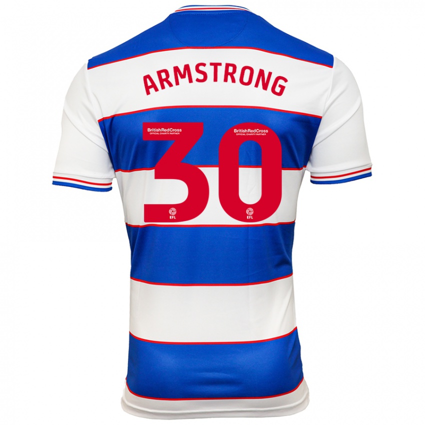 Dames Sinclair Armstrong #30 Wit Blauw Thuisshirt Thuistenue 2023/24 T-Shirt