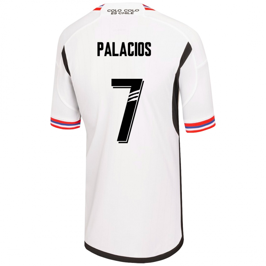 Dames Carlos Palacios #7 Wit Thuisshirt Thuistenue 2023/24 T-Shirt