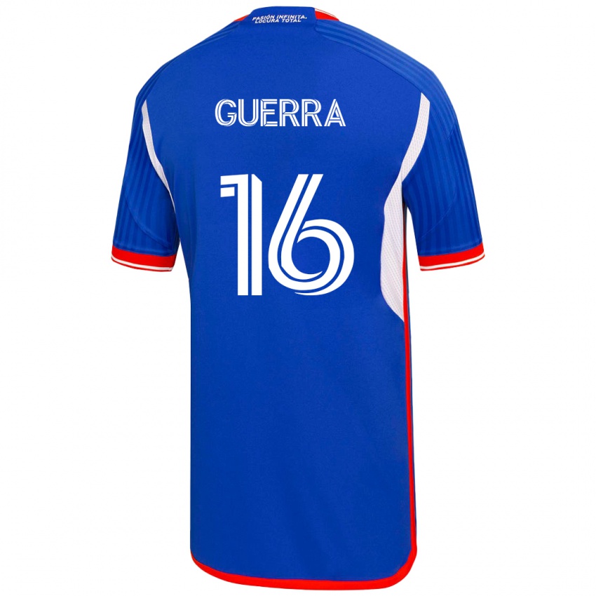 Dames Nicolás Guerra #16 Blauw Thuisshirt Thuistenue 2023/24 T-Shirt