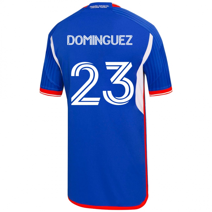 Dames Nery Dominguez #23 Blauw Thuisshirt Thuistenue 2023/24 T-Shirt