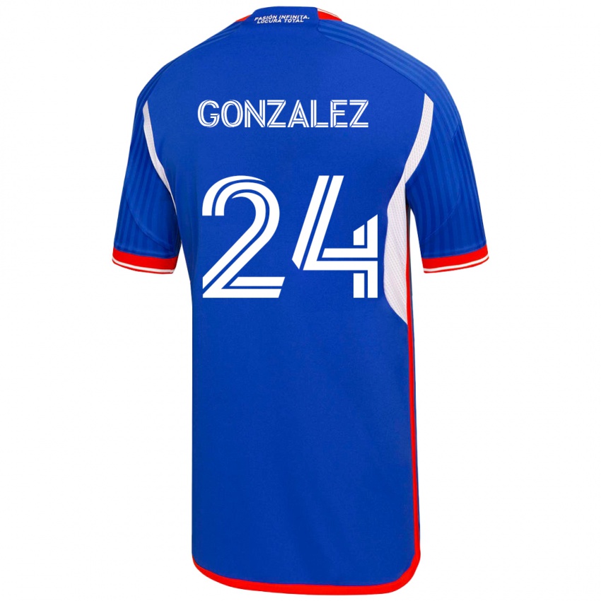 Dames Emma González #24 Blauw Thuisshirt Thuistenue 2023/24 T-Shirt