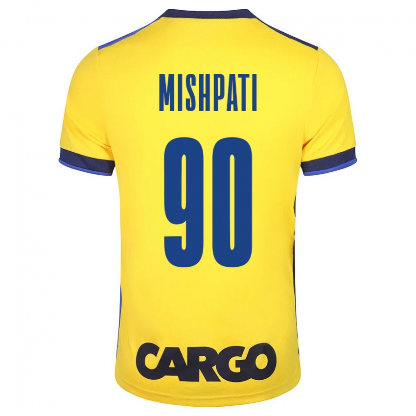 Dames Roi Mishpati #90 Geel Thuisshirt Thuistenue 2023/24 T-Shirt