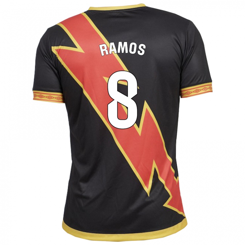 Dames Iván Ramos #8 Zwart Uitshirt Uittenue 2023/24 T-Shirt