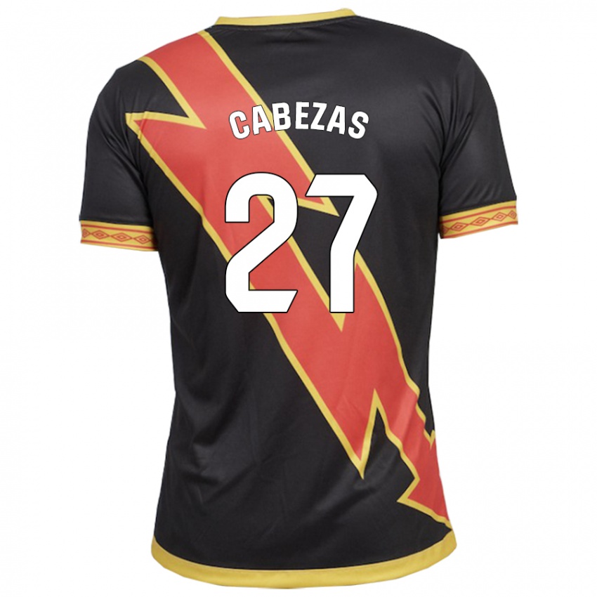 Dames Claudia María Cabezas #27 Zwart Uitshirt Uittenue 2023/24 T-Shirt