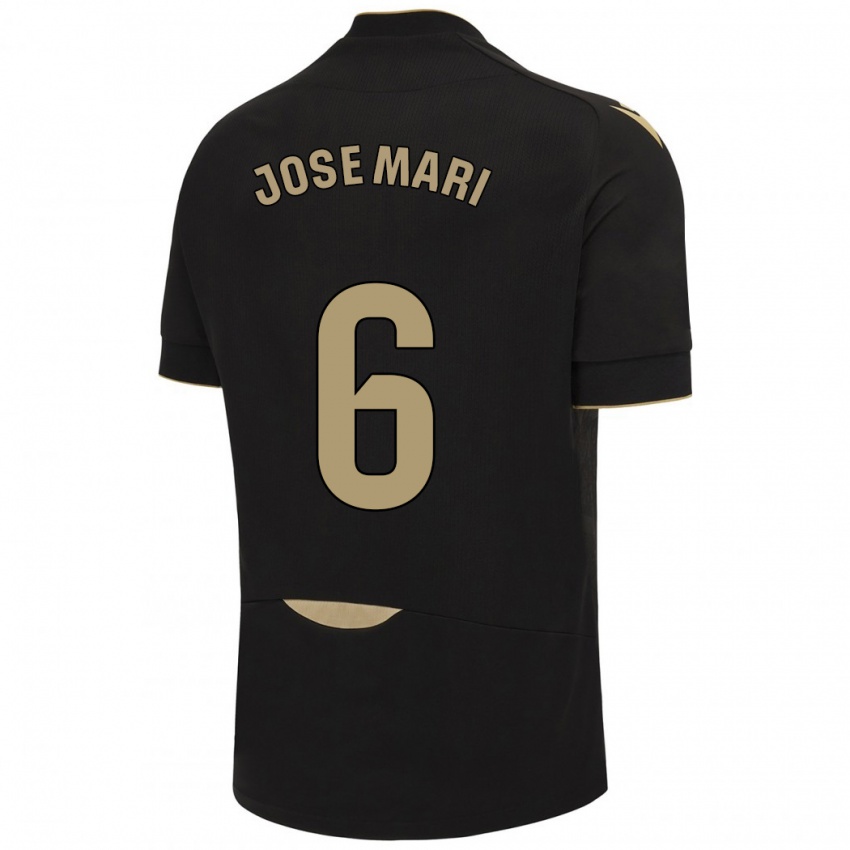 Dames José Mari #6 Zwart Uitshirt Uittenue 2023/24 T-Shirt