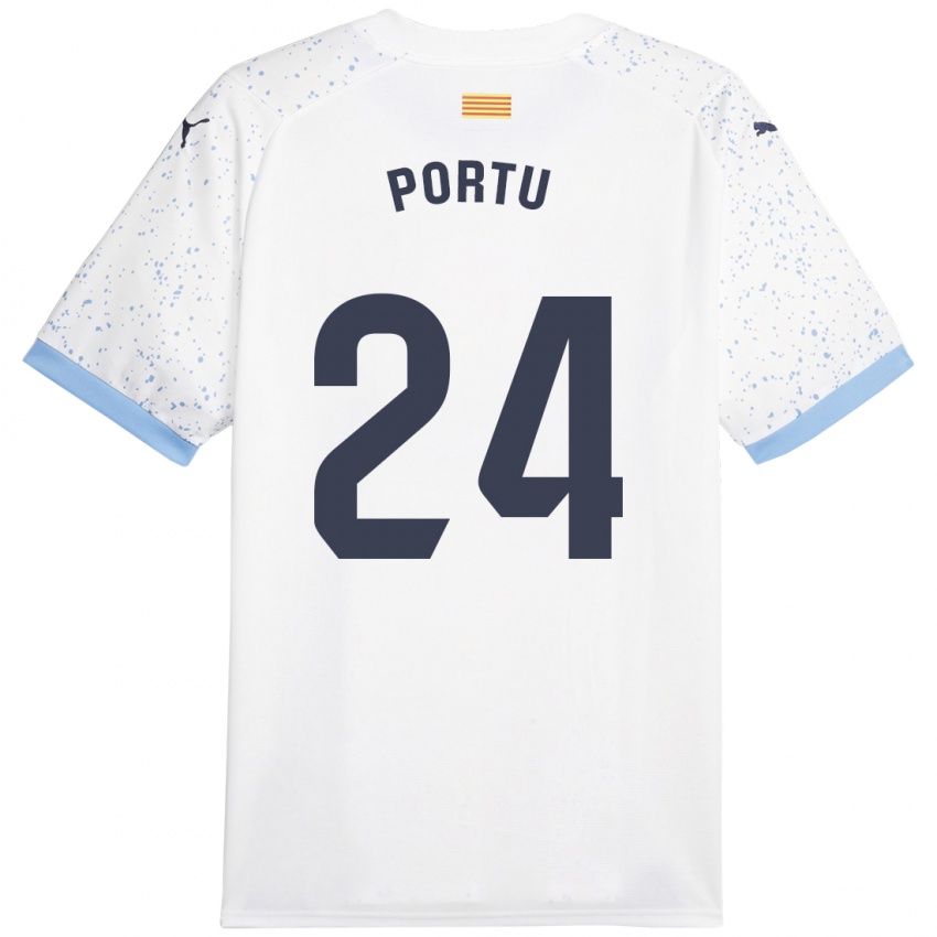 Dames Portu #24 Wit Uitshirt Uittenue 2023/24 T-Shirt