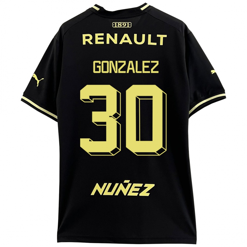 Dames Ángel González #30 Zwart Uitshirt Uittenue 2023/24 T-Shirt