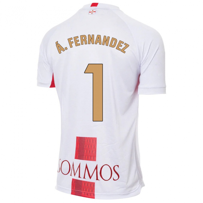 Dames Alvaro Fernandez #1 Wit Uitshirt Uittenue 2023/24 T-Shirt
