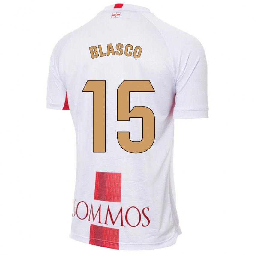 Dames Jeremy Blasco #15 Wit Uitshirt Uittenue 2023/24 T-Shirt