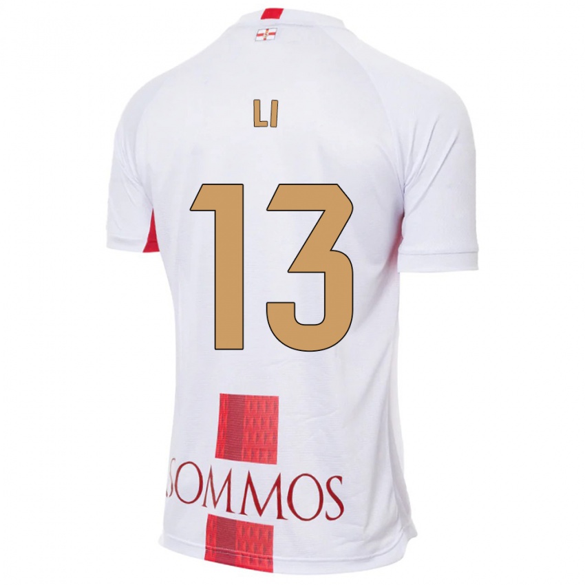 Dames Changyi Li #13 Wit Uitshirt Uittenue 2023/24 T-Shirt