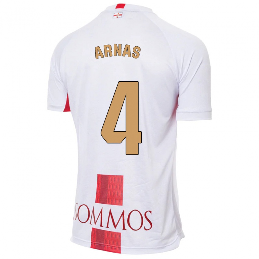 Dames Iris Arnas #4 Wit Uitshirt Uittenue 2023/24 T-Shirt