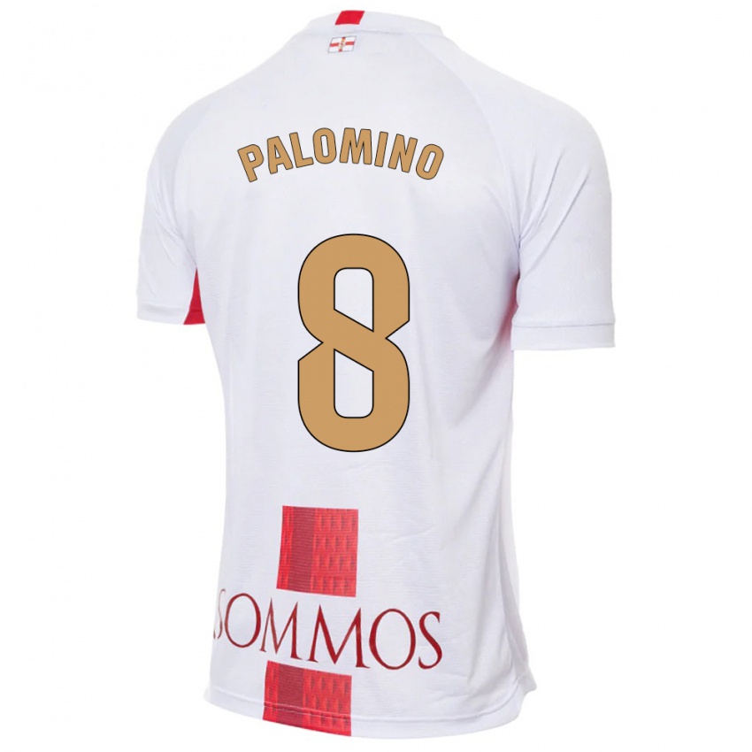 Dames Laura Palomino #8 Wit Uitshirt Uittenue 2023/24 T-Shirt