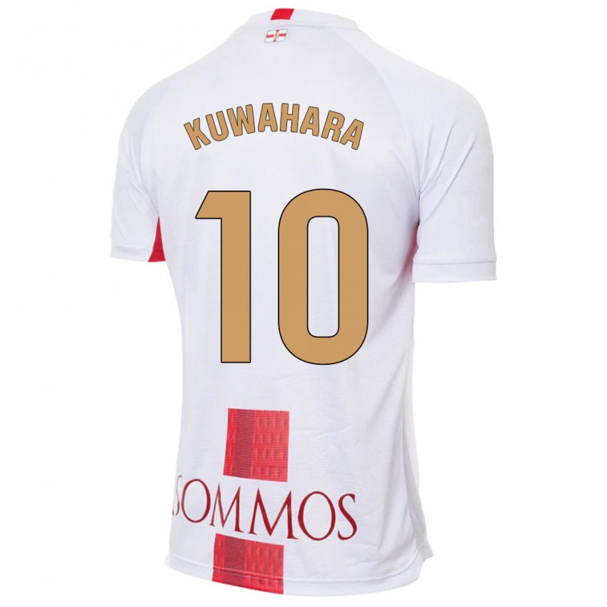 Dames Akane Kuwahara #10 Wit Uitshirt Uittenue 2023/24 T-Shirt