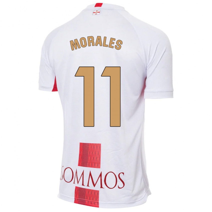 Dames Carolina Morales #11 Wit Uitshirt Uittenue 2023/24 T-Shirt