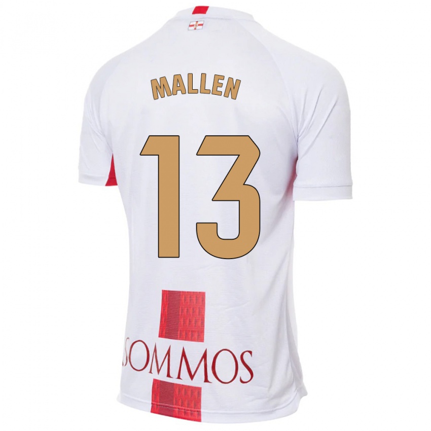 Dames Lucía Mallén #13 Wit Uitshirt Uittenue 2023/24 T-Shirt