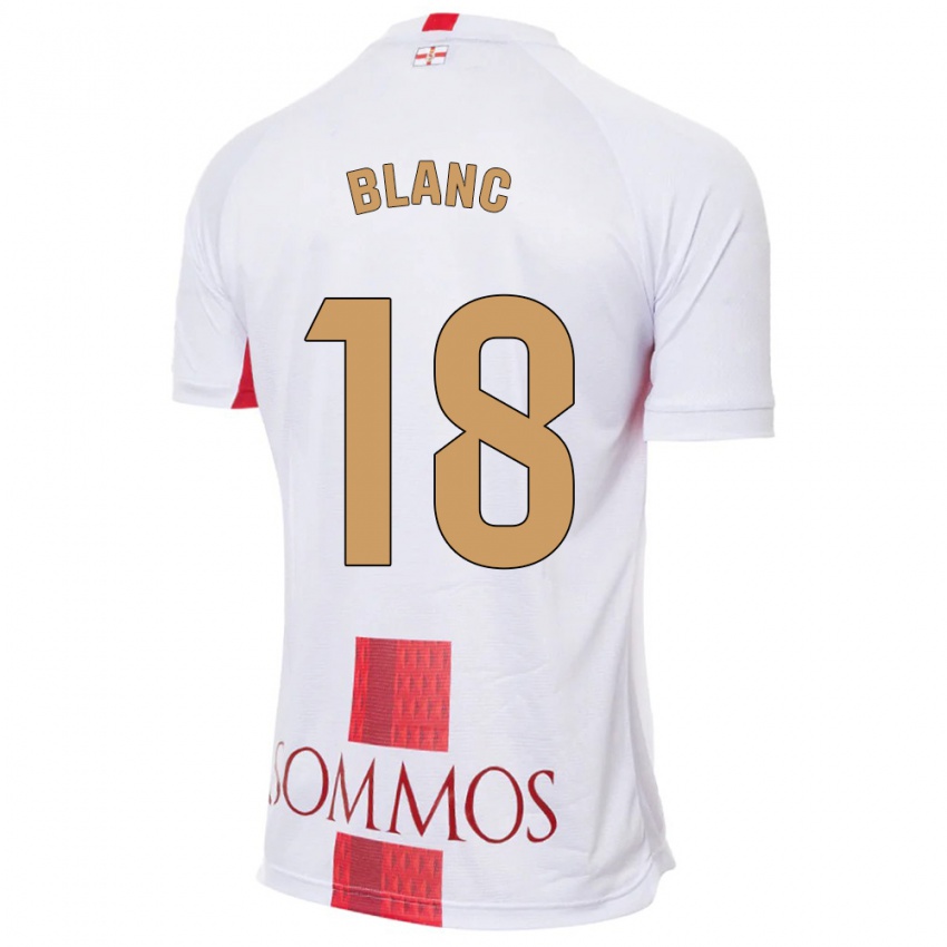 Dames Laia Blanc #18 Wit Uitshirt Uittenue 2023/24 T-Shirt