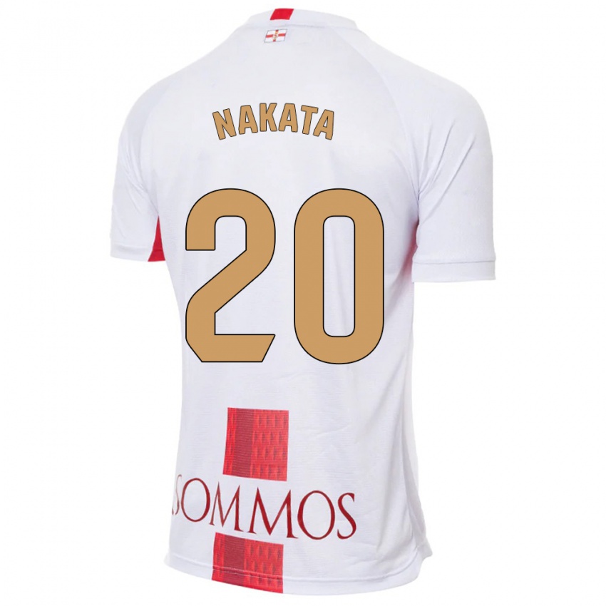 Dames Yuki Nakata #20 Wit Uitshirt Uittenue 2023/24 T-Shirt