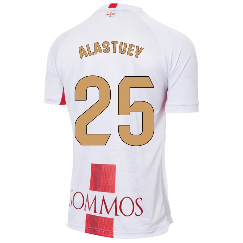 Dames Martina Alastuey #25 Wit Uitshirt Uittenue 2023/24 T-Shirt