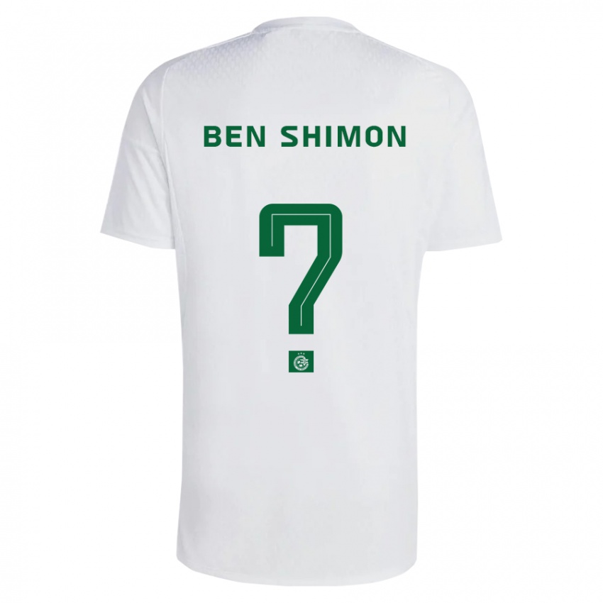Dames Elad Ben Shimon #0 Groen Blauw Uitshirt Uittenue 2023/24 T-Shirt