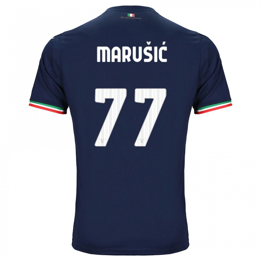 Dames Adam Marusic #77 Marine Uitshirt Uittenue 2023/24 T-Shirt