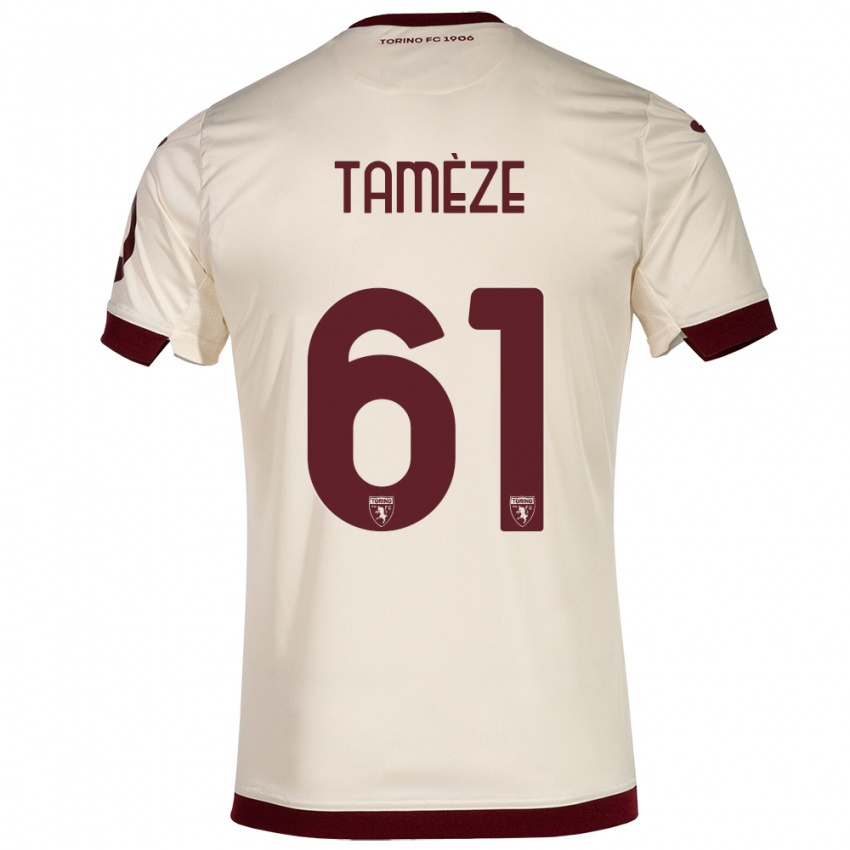 Dames Adrien Tamèze #61 Champagne Uitshirt Uittenue 2023/24 T-Shirt