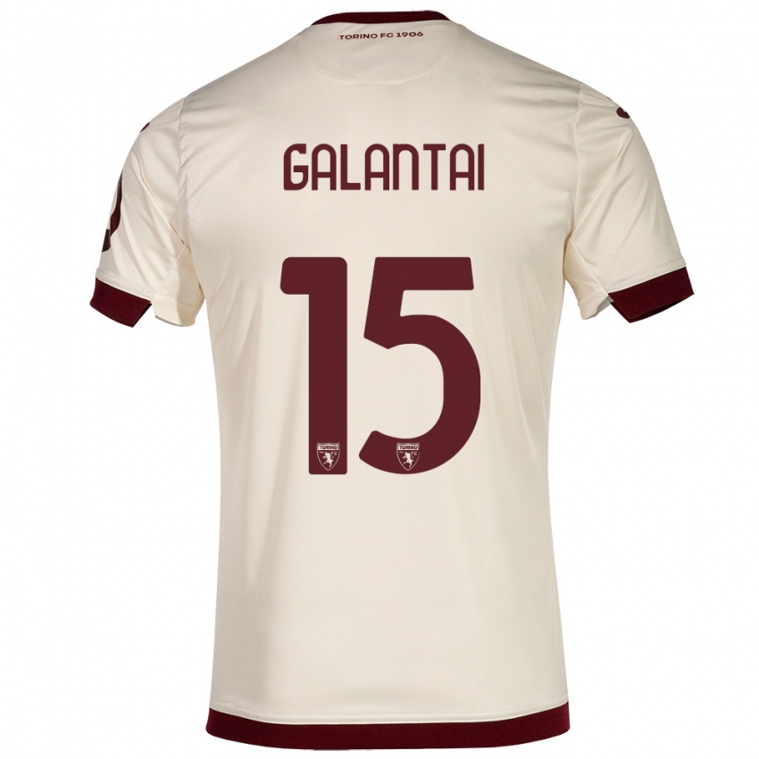 Dames Tamás Galántai #15 Champagne Uitshirt Uittenue 2023/24 T-Shirt