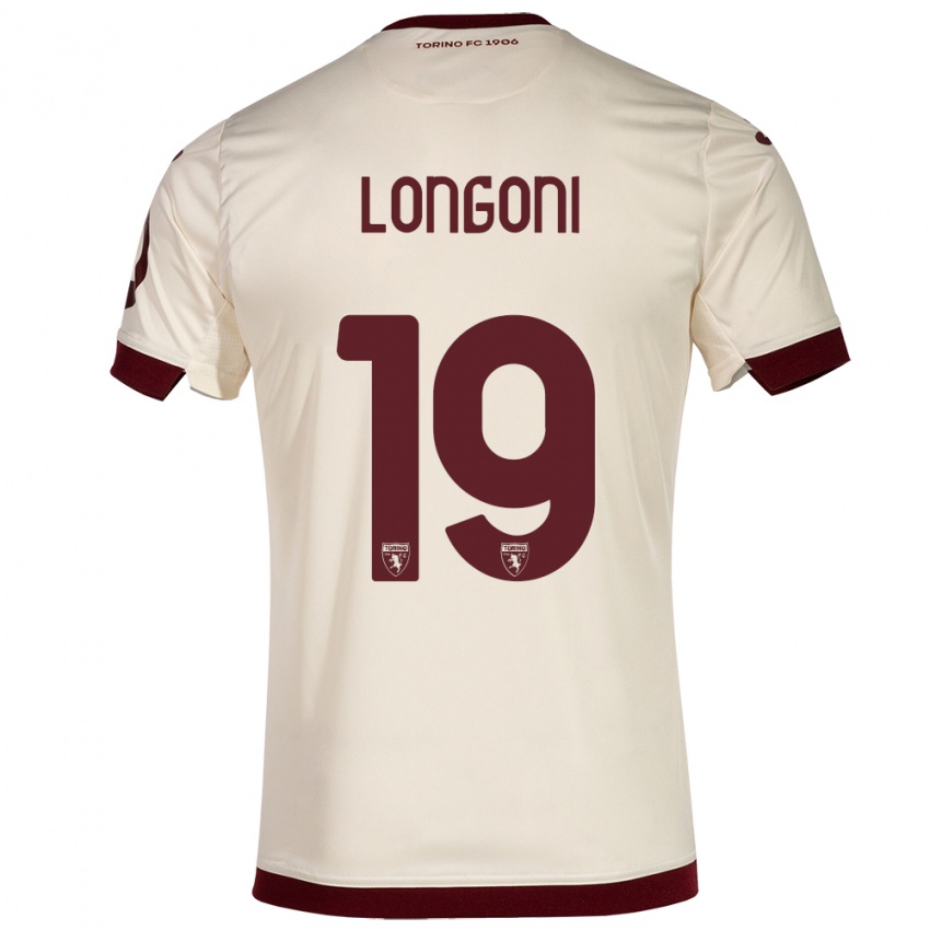 Dames Marco Longoni #19 Champagne Uitshirt Uittenue 2023/24 T-Shirt