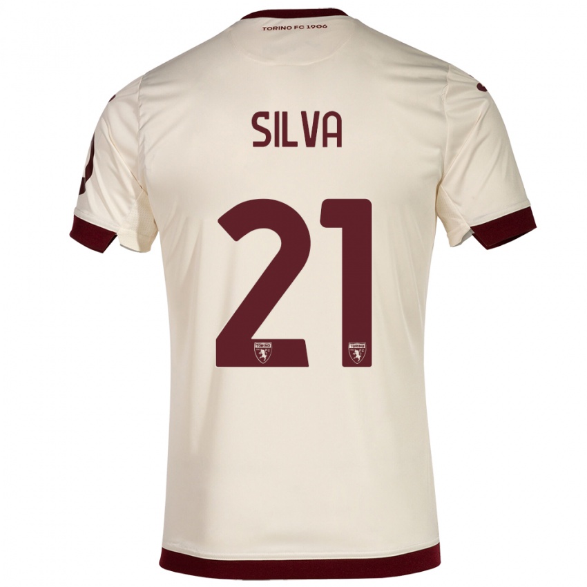 Dames Jonathan Silva #21 Champagne Uitshirt Uittenue 2023/24 T-Shirt