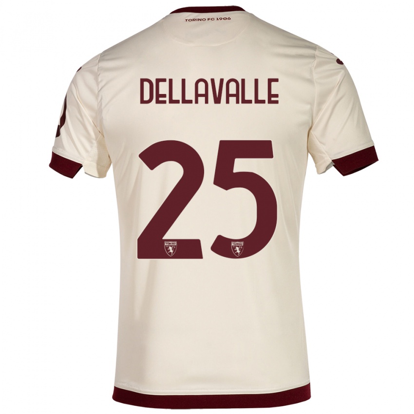 Dames Alessandro Dellavalle #25 Champagne Uitshirt Uittenue 2023/24 T-Shirt